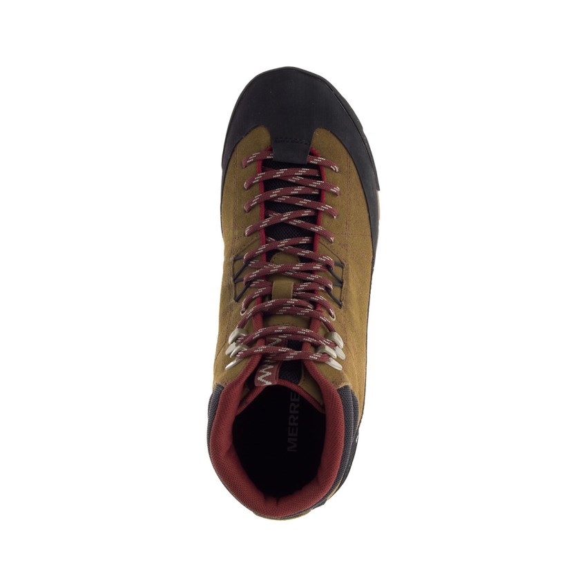 Bottes Merrell Catalyst Mid Suede Waterproof Marron Clair Homme | X.P.OKQK